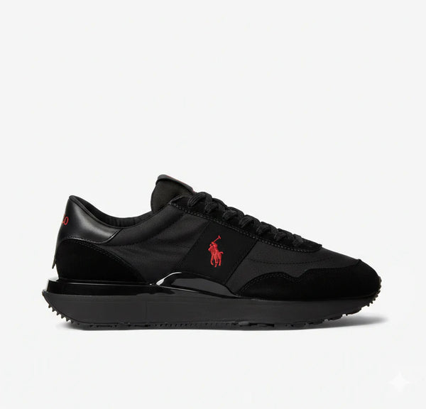 Polo Ralph Lauren Trackster Leather Black – Élégance Sportive