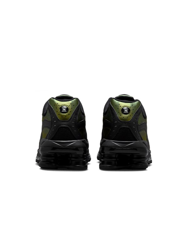 Nike Shox R4 – Sneakers Homme Vert Olive Métallisé