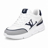 Louis Vuitton LV Trainer Blanc / Bleu Marine & Gris – Sneakers Premium Unisexe