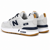 New Balance 999 – Blanc Cassé, Bleu Marine & Semelle Gomme 🤍💙🤎