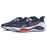 Sneakers Sport Air Confort Bleu Marine & Rouge — Style Dynamique