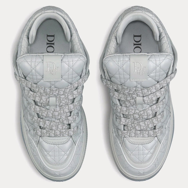 Dior B9S Skater en cuir gris Cannage Kumo.