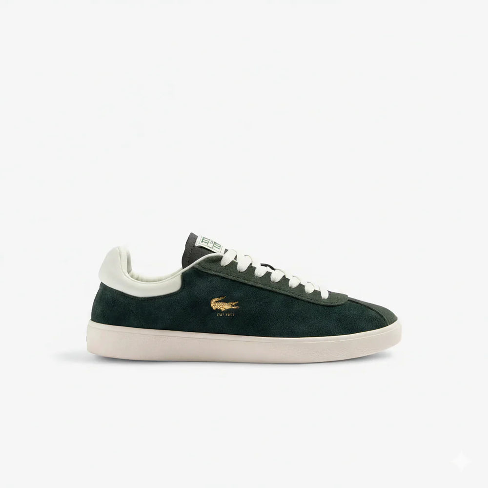 Lacoste Baseshot Premium Suede – Vert Foncé & Blanc