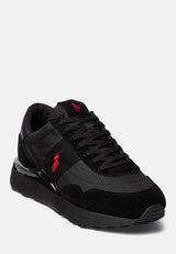Polo Ralph Lauren Trackster Leather Black – Élégance Sportive