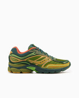Saucony Omni 9 Premium Vert Olive & Orange – Confort et Style Rétro Running