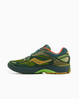 Saucony Omni 9 Premium Vert Olive & Orange – Confort et Style Rétro Running