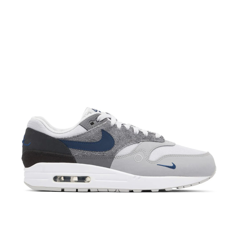 Nike Air Max 1 London Premium Gris/Bleu – Confort Iconique & Style Intemporel