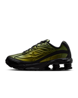 Nike Shox R4 – Sneakers Homme Vert Olive Métallisé