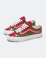 Vans Old Skool – Sneakers Unisex Vert Olive & Bordeaux