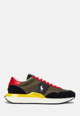 Polo Ralph Lauren Train 89 – Multicolore Kaki, Noir & Rouge