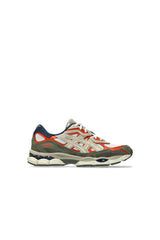ASICS GEL-NYC – Gris Olive / Orange / Blanc