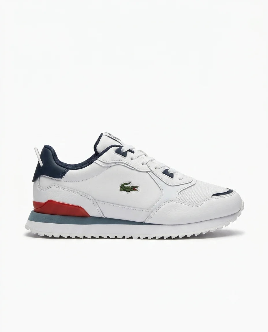 Lacoste Elite Active Blanc/Bleu Marine – Sneakers Premium Unisexe