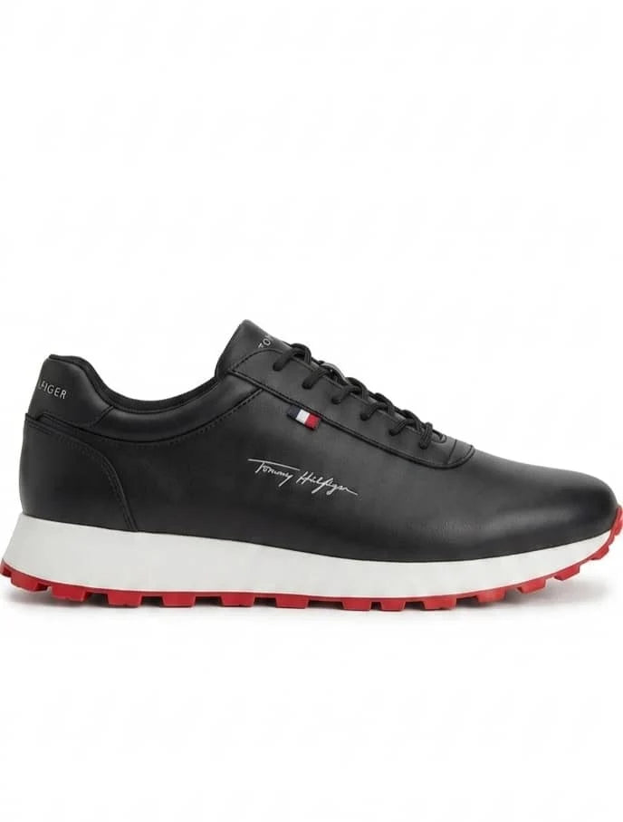 Tommy Hilfiger Runner Noir – Sneakers Élégantes Unisexe